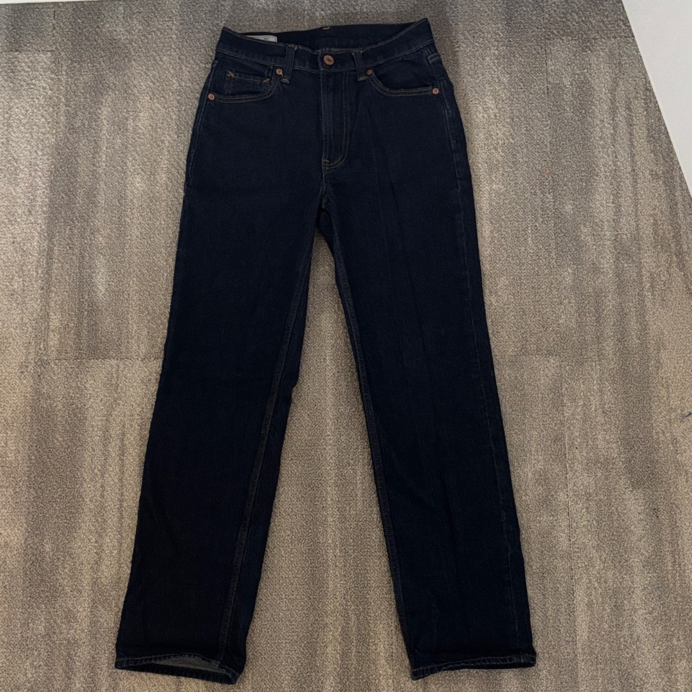 GAP Women's 90s Loose High Rise Dark Blue Jeans